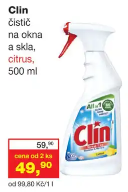 Ráj drogerie Clin čistič na okna a skla, citrus nabídka