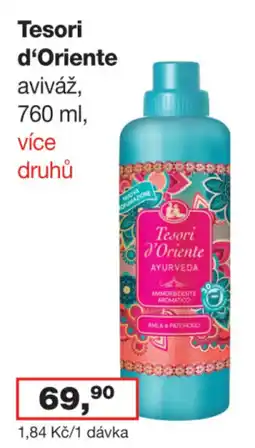 Ráj drogerie Tesori d'Oriente aviváž nabídka