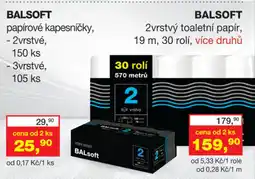 Ráj drogerie Balsoft papírové kapesníčky nabídka
