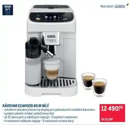 Makro De'Longhi kávovar ecam320.60.w bílý nabídka