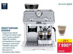Makro DeLonghi pákový kávovar ec9155.w nabídka