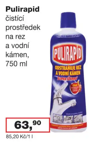 Pulirapid čistící prostředek na rez a vodní kámen