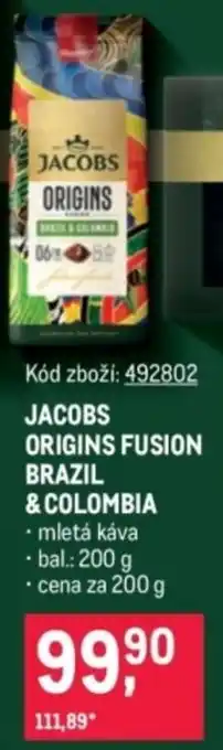 Jacobs origins fusion brazil & colombia