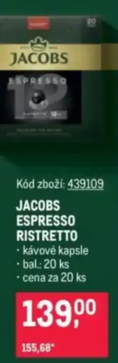 Makro Jacobs espresso ristretto nabídka