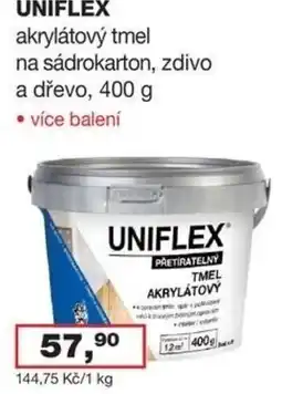 Barevný ráj Uniflex přetiratelný tmel akrylátový nabídka