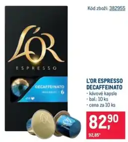 Makro L'or espresso decaffeinato nabídka