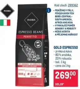 Makro Rioba gold espresso nabídka