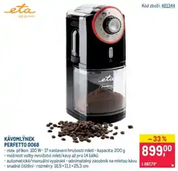 Makro eta kávomlýnek perfetto 0068 nabídka