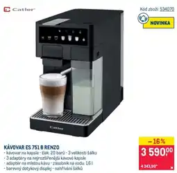 Makro Catler kávovar es 751 b renzo nabídka