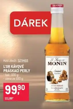 Makro Monin l'or kávové práškací perly nabídka