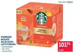 Makro Starbucks nescafe dolce gusto latte pumpkin nabídka