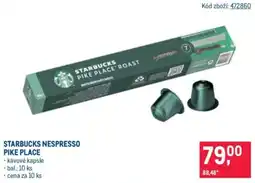 Makro Starbucks nespresso pike place nabídka