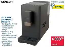 Makro Sencor automatické espresso ses 6100bk nabídka