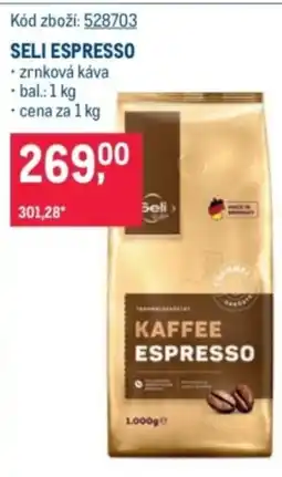 Makro Seli espresso nabídka