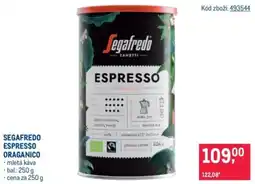 Makro Segafredo espresso organico nabídka