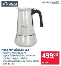 Makro Tognana moka konvička riflex nabídka