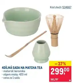 Makro 4dílná sada na matcha tea nabídka