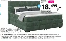 Möbelix Vega čalouněná postel nabídka