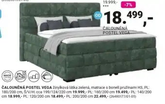 Vega čalouněná postel