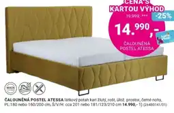 Möbelix Čalouněná postel atessa nabídka