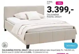 Möbelix Crazy čalouněná postel nabídka