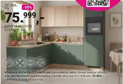 Möbelix Clean/Plan rohová kuchyň nabídka