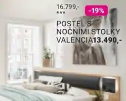 Möbelix Postel s nočními stolky Valencia nabídka