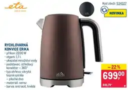 Makro Eta rychlovarná konvice erika nabídka