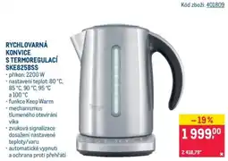 Makro Sage rychlovarná konvice s termoregulací ske825bss nabídka