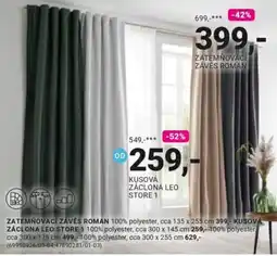 Möbelix Zatemňovací závěs roman nabídka