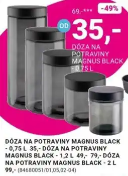 Möbelix Dóza na potraviny magnus black nabídka