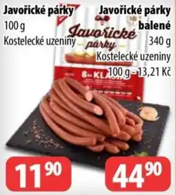 Partner Maloobchodní síť Javořické párky nabídka