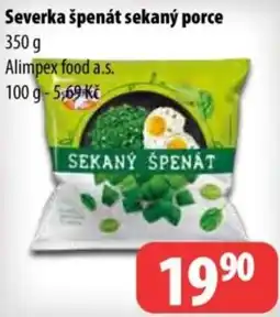 Partner Maloobchodní síť Alimpex food a.s. severka špenát sekaný porce nabídka