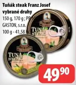 Partner Maloobchodní síť Tuňák steak Franz Josef nabídka