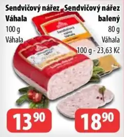 Partner Maloobchodní síť Váhala sendvičový nářez nabídka