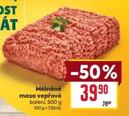 Billa Mělněné maso vepřové nabídka