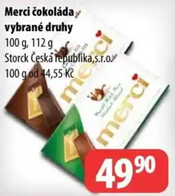 Partner Maloobchodní síť Merci čokoláda nabídka