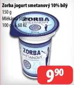 Partner Maloobchodní síť Zorba jogurt smetanový 10% bílý nabídka