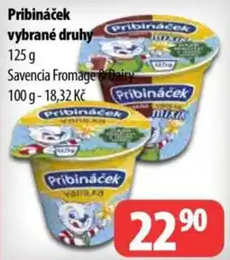 Partner Maloobchodní síť Pribináček vybrané druhy nabídka