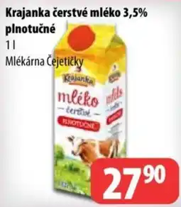 Partner Maloobchodní síť Krajanka čerstvé mléko nabídka