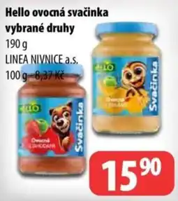 Partner Maloobchodní síť Hello ovocná svačinka nabídka