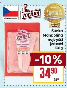 Billa Vocílka šunka mandolína nabídka