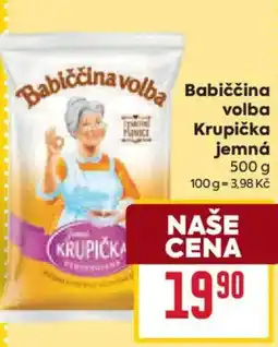 Billa Babiččina volba Krupička jemná nabídka