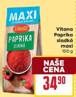 Billa Vitana paprika sladká nabídka