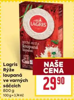 Billa Lagris rýže loupaná ve varných sáčcích nabídka