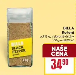 Billa Billa black pepper nabídka