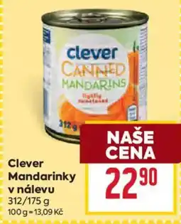 Billa Clever mandarinky v nálevu nabídka