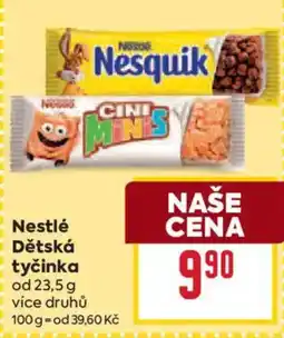 Billa Nestlé Dětská tyčinka nabídka