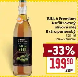 Billa Billa Premium nefiltrovaný olivový olej extra panenský nabídka