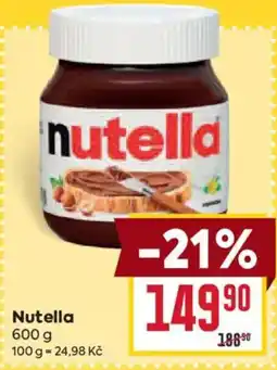 Billa Nutella nabídka
